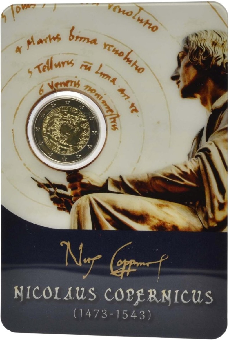 Otra imagen de 2 euros conmemorativa 550 Aniversario del nacimiento de Nicolás Copérnico